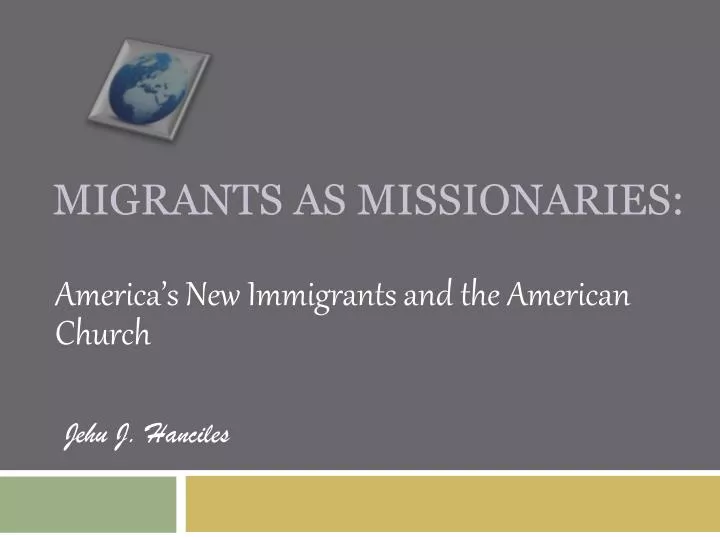 migrants as missionaries
