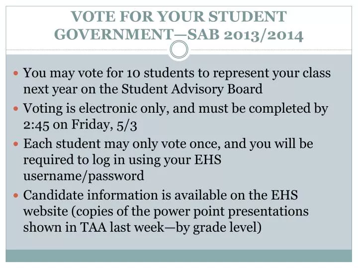 vote for your student government sab 2013 2014