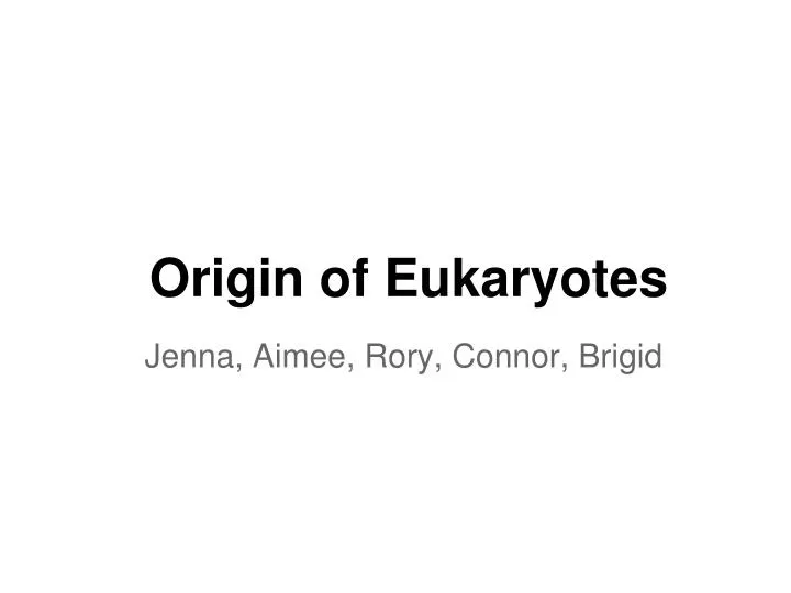 origin of eukaryotes