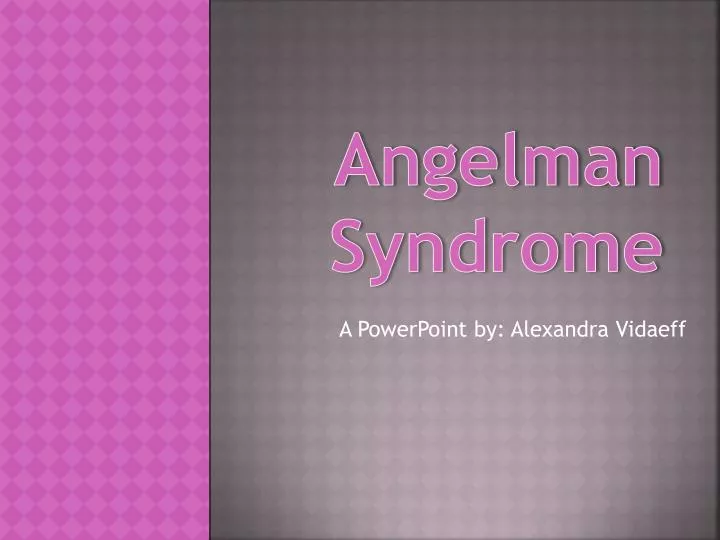 angelman syndrome