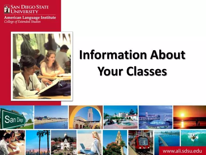 information about your classes