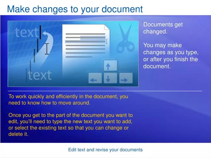 make changes to your document