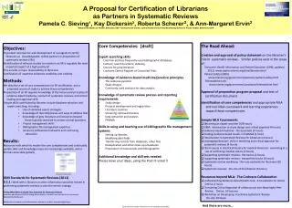 Objectives: To present rationale for and development of a program to certify