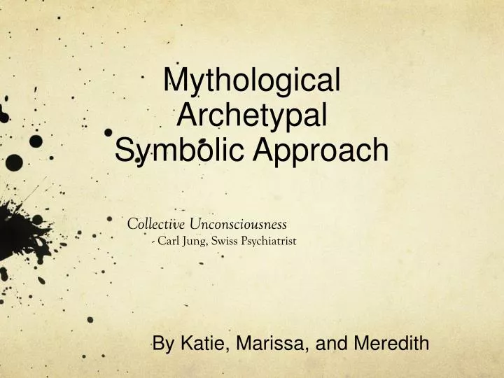mythological archetypal symbolic approach