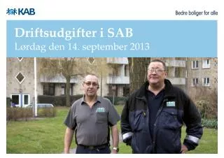 driftsudgifter i sab