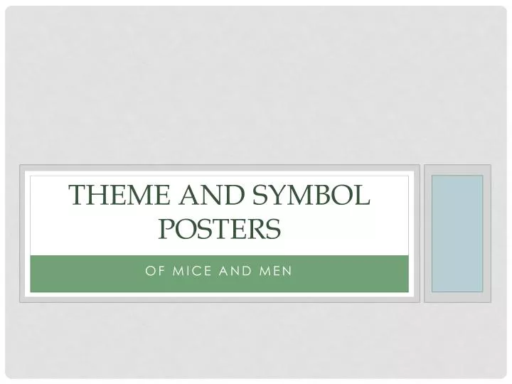 theme and symbol posters