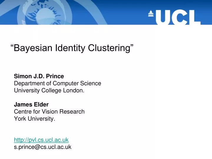 bayesian identity clustering