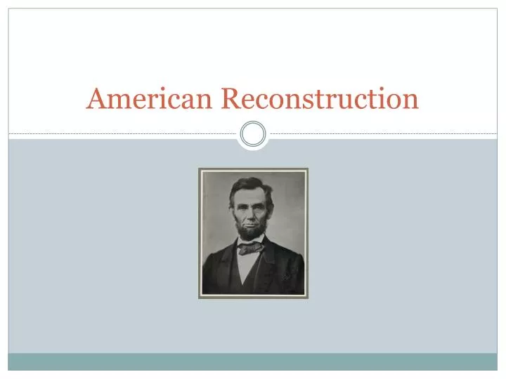 american reconstruction