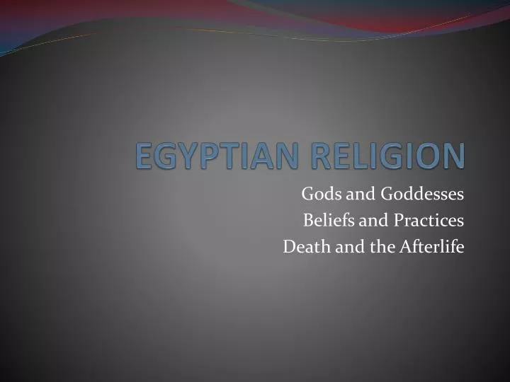 egyptian religion