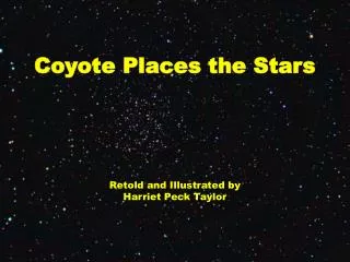 Coyote Places the Stars