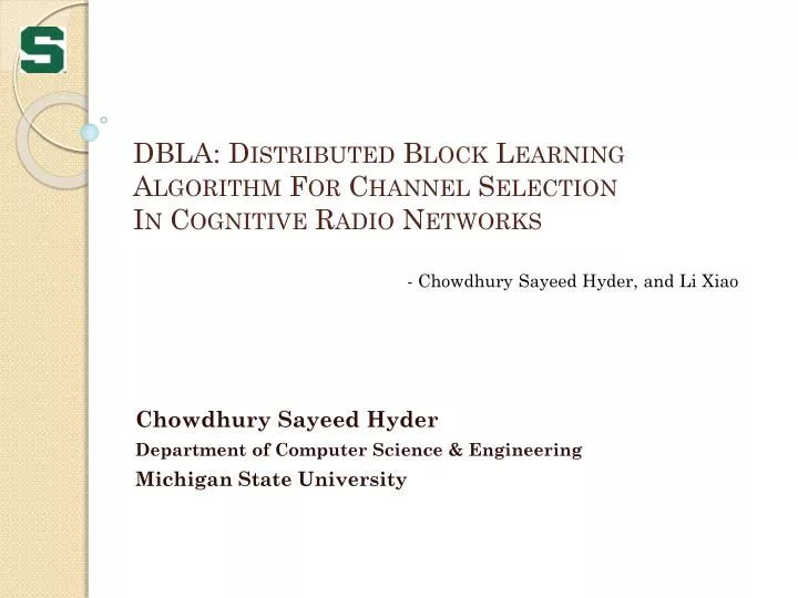 dbla distributed block learning algorithm for channel selection in cognitive radio networks