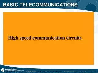 BASIC TELECOMMUNICATIONS