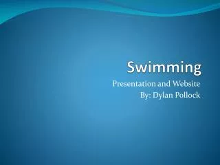 swimming