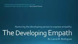 The Developing Empath