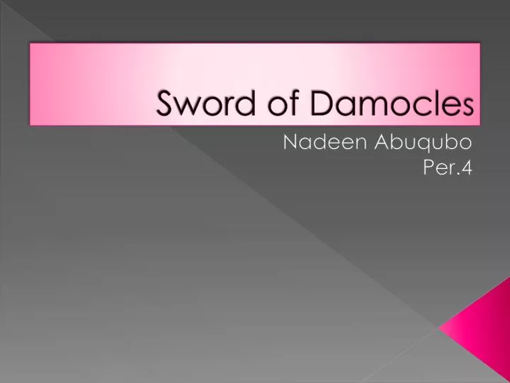 sword of damocle s