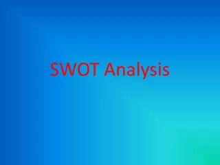 SWOT Analysis