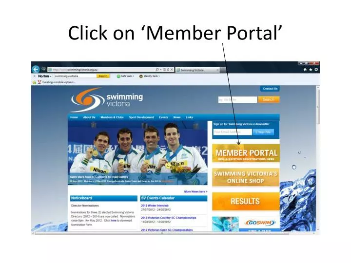 click on member portal