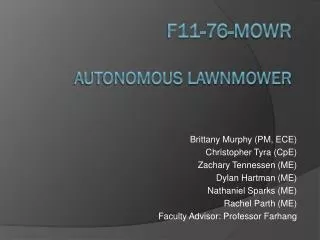 F11-76-MOWR Autonomous Lawnmower