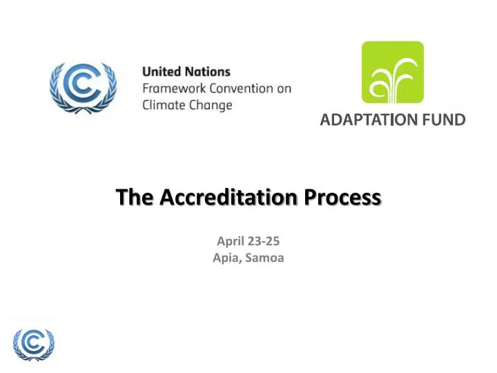 the accreditation process april 23 25 apia samoa