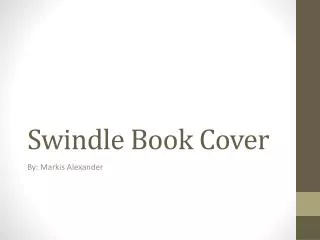 Swindle Book Cover