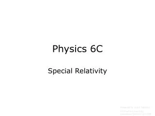 Physics 6C