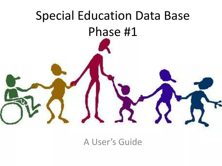 special education data base phase 1