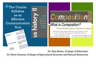 The Course Syllabus as an Effective Communication Tool
