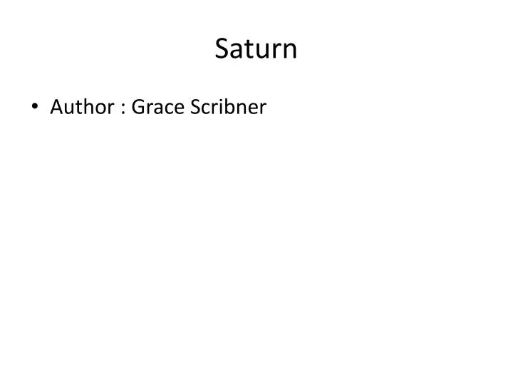 saturn