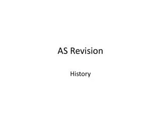 AS Revision
