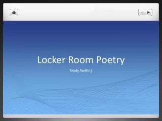Locker Room Poetry