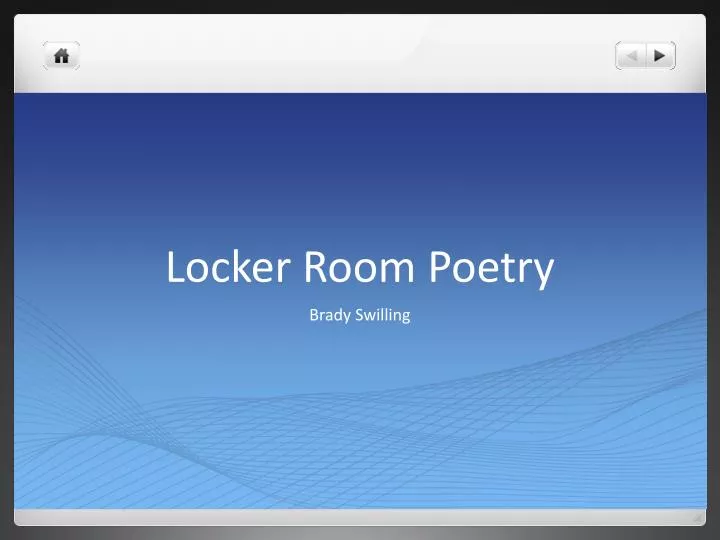 locker room poetry