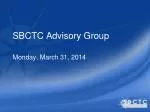 SBCTC Advisory Group - slide 1