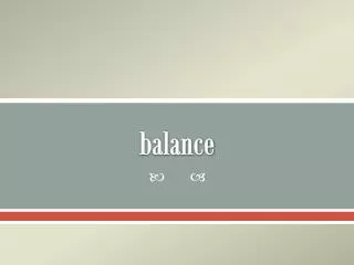 balance