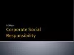 Corporate Social Responsibility - slide 1