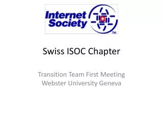 Swiss ISOC Chapter