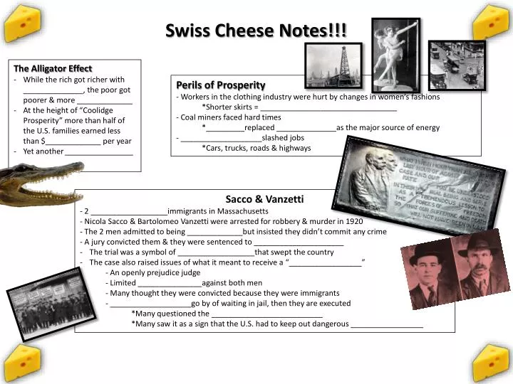 swiss cheese notes