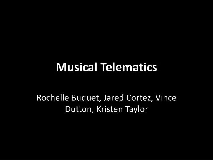 musical telematics