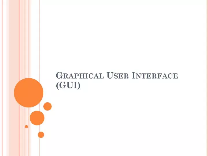 graphical user interface gui