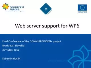 Web server support for WP6