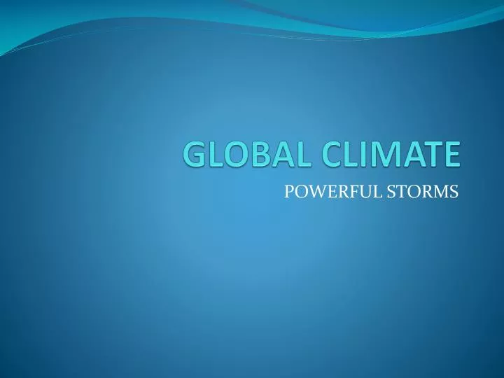 global climate