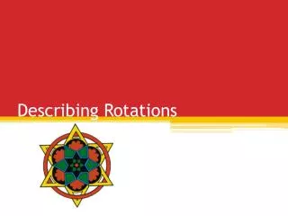 describing rotations