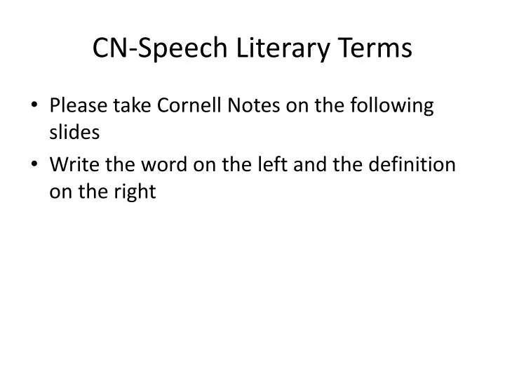 cn speech literary terms