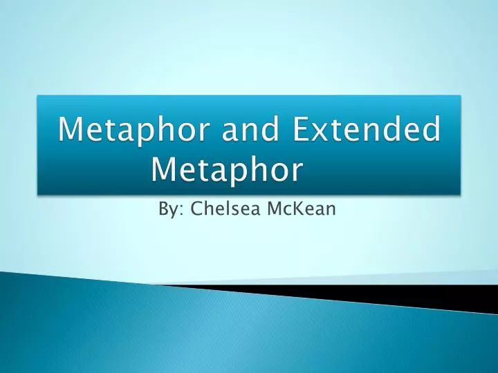 metaphor and extended metaphor
