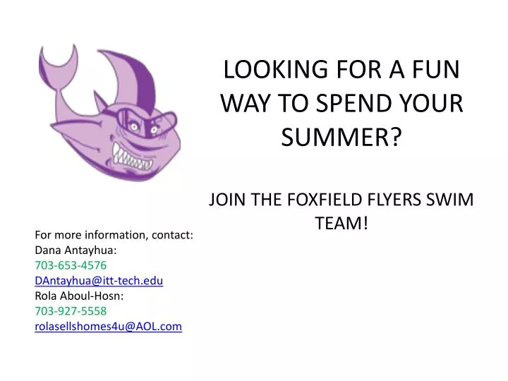 looking for a fun way to spend your summer join the foxfield flyers swim team