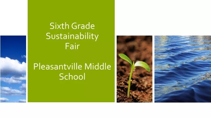 sixth grade sustainability fair pleasantville middle school