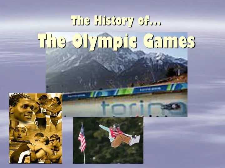 the history of the olympic games