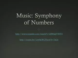Music: Symphony of Numbers