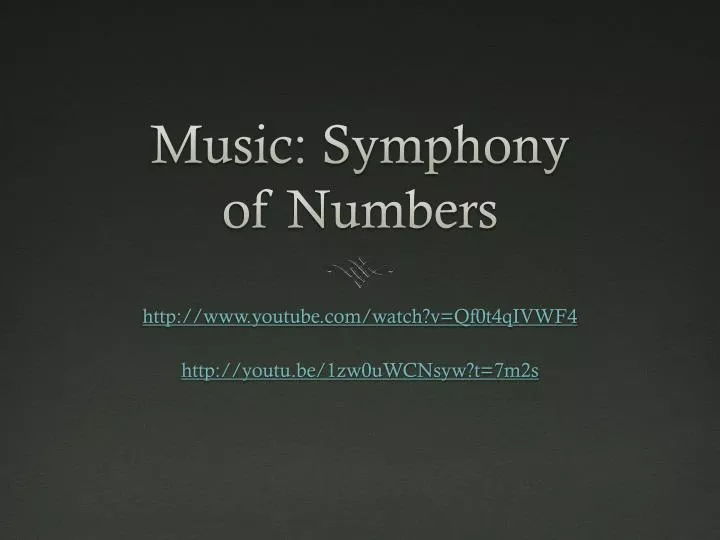 music symphony of numbers