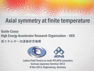 Axial symmetry at finite temperature