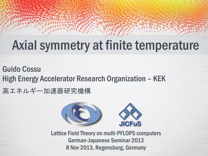 axial symmetry at finite temperature